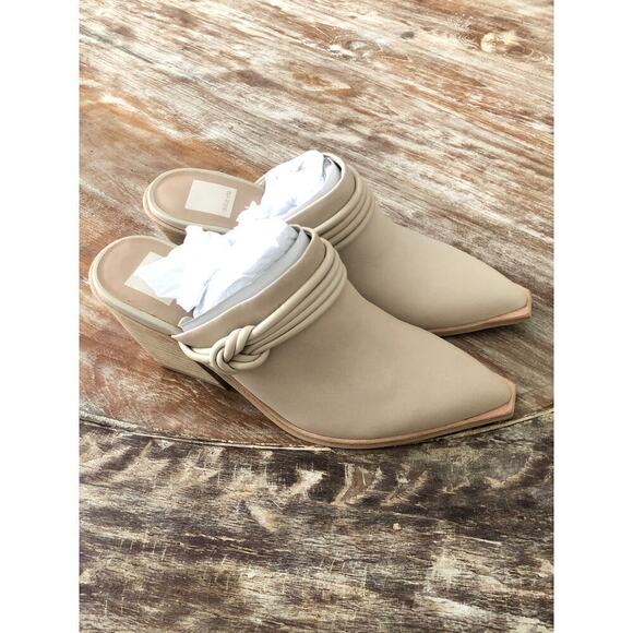 Dolce Vita Sita Mules Heel Faux Leather Off White NEW 8.5 US - Picture 5 of 11